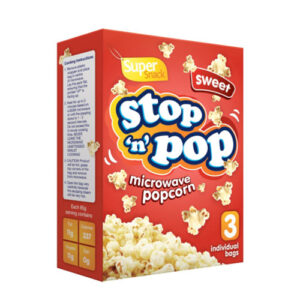 Stop ‘N’ Pop Sweet Microwave Popcorn 3 x 85g